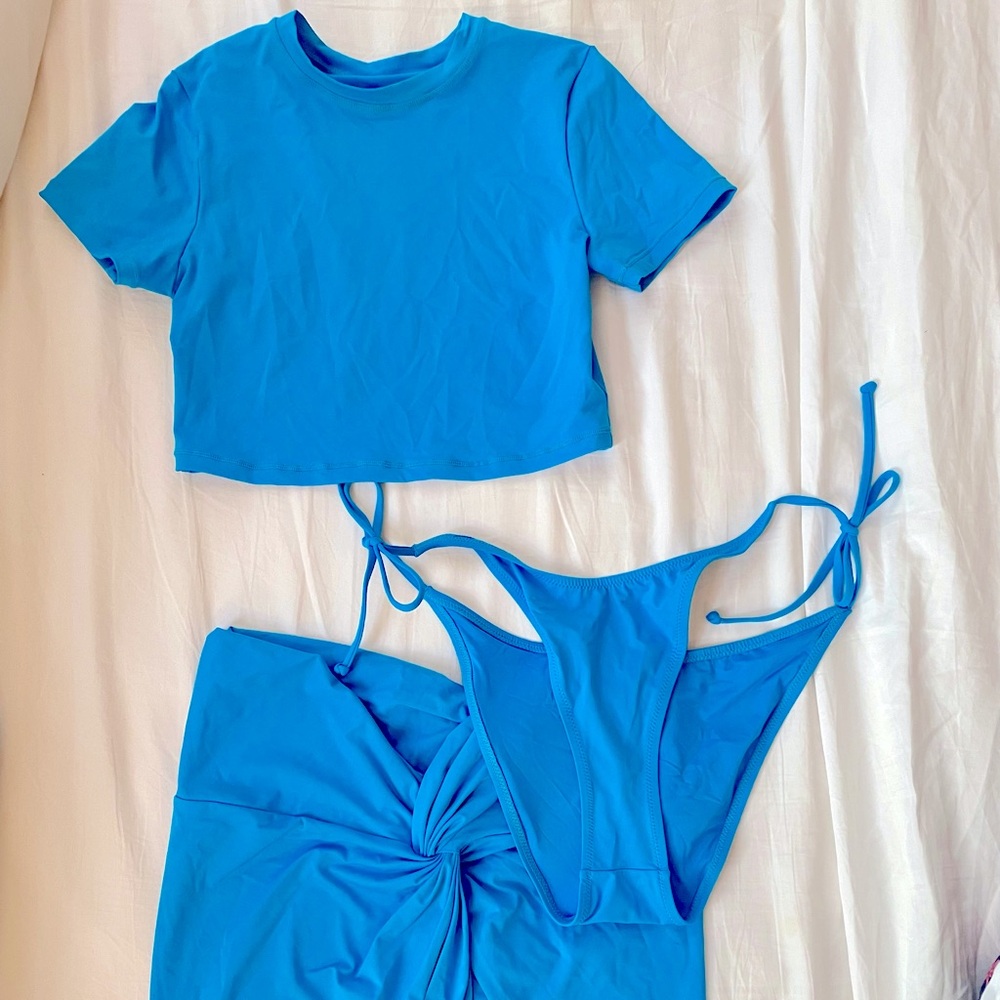 Skims turquoise swim bundle
